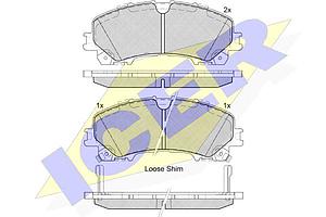 PLAQUETTE DE FREIN AV