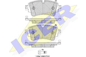 PLAQUETTE DE FREIN AR=GDB2132