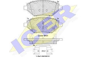PLAQUETTE DE FREIN AV