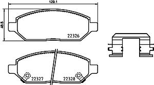 PLAQUETTE DE FREIN AV
