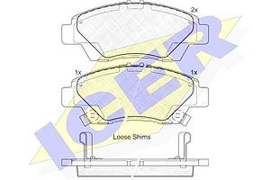 PLAQUETTE DE FREIN AV=GDB3493 