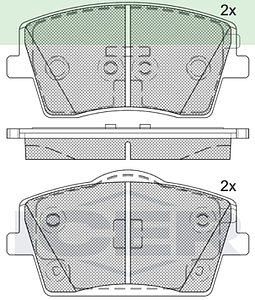 PLAQUETTES DE FREIN AV