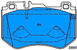 PLAQUETTES DE FREIN AV = GDB2081 = 182195 