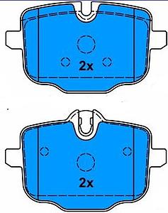 PLAQUETTES DE FREIN AR = GDB1869 = 182005