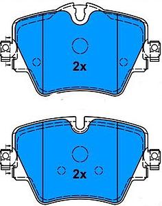 PLAQUETTES DE FREIN AV = 182216 = GDB2098
